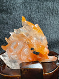 Load image into Gallery viewer, tangerine quartz nine tail fox