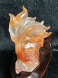 Load image into Gallery viewer, tangerine quartz nine tail fox