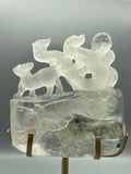 Load image into Gallery viewer, Garden quartz nine tail fox &amp; fish