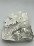 Load image into Gallery viewer, Garden quartz nine tail fox &amp; fish